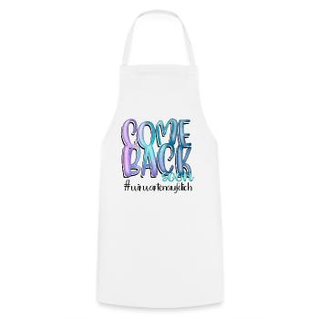 Les vœux de rétablissement reviennent bientôt - Tablier de cuisine - blanc - Devant - AI Model Male 185 dark (185cm)