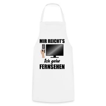 Fernsehen Fernseher TV Kino Filme Spruch Geschenk - Kochschürze - Weiß - Vorne - AI Model Male 185 dark (185cm)