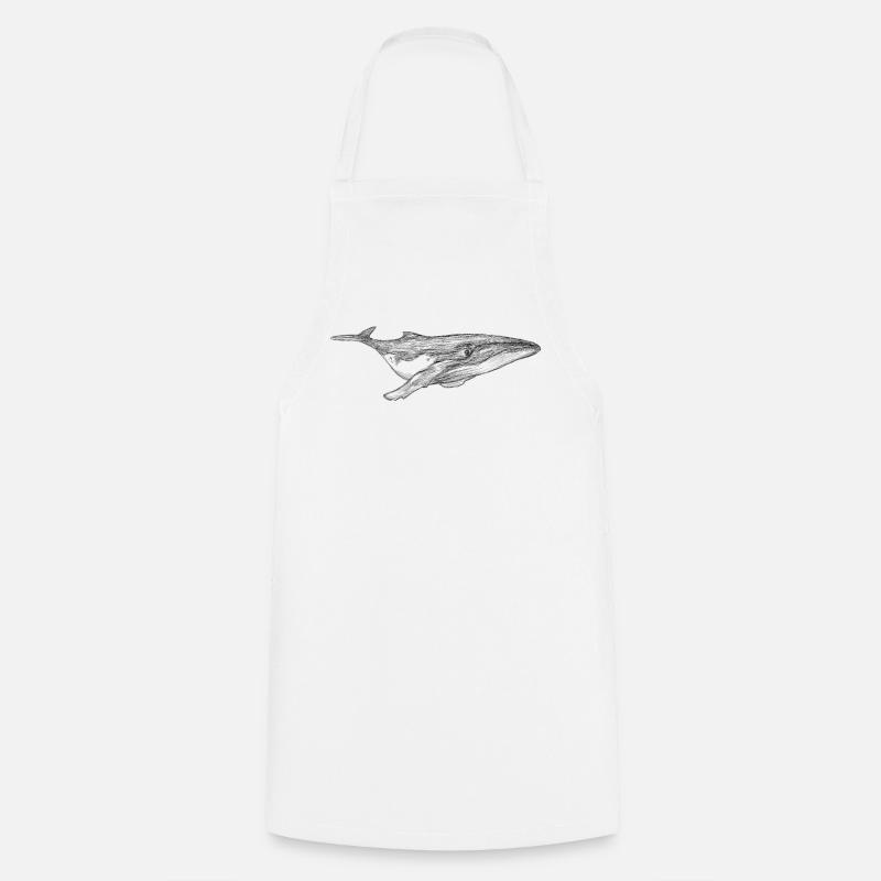 Wal Design schwimmend - Kochschürze - Weiß