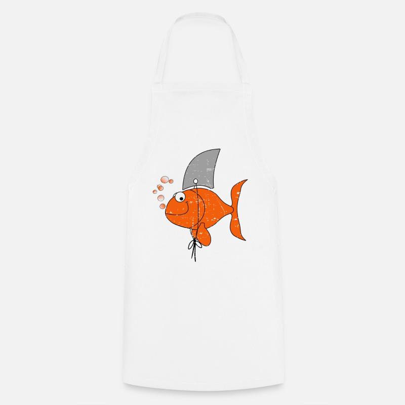 Funny fish - Cooking Apron - white