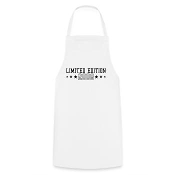 Édition Limitée Anniversaire 2008 - Tablier de cuisine - blanc - Devant - AI Model Male 185 dark (185cm)