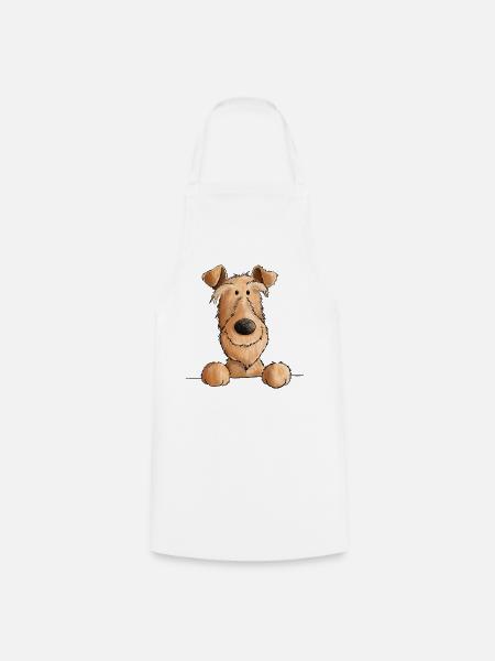 Irish Terrier Hund I Hunderasse - Kochschürze - Weiß