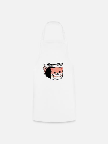 Miau. Kawaii Sushi Kat. - Kochschürze - Weiß