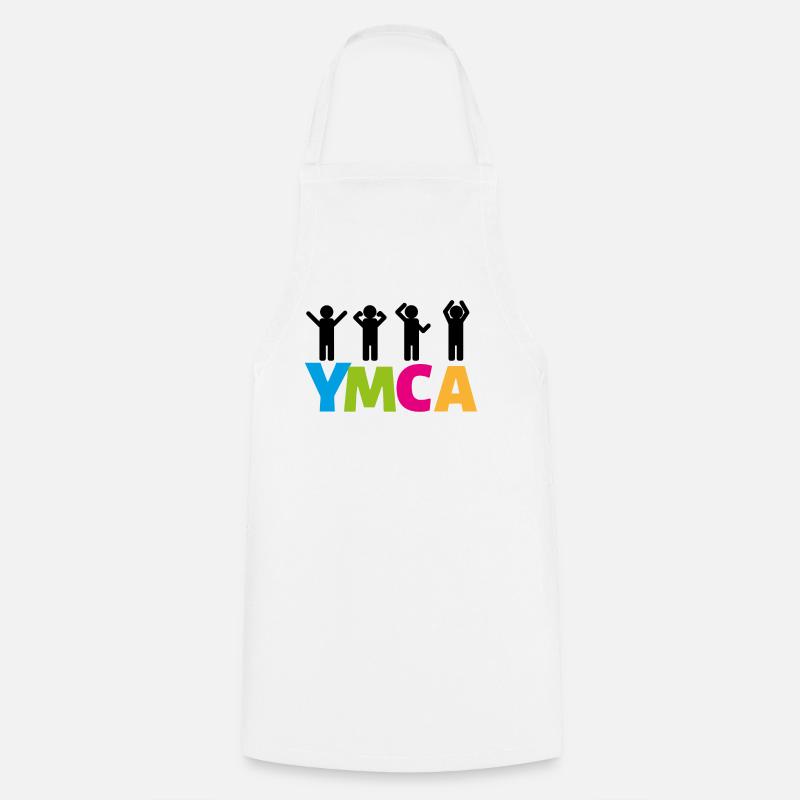 YMCA - Tablier de cuisine - blanc