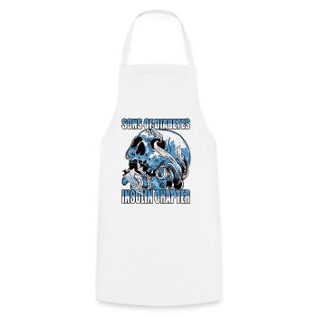 Sons of Diabetes Insulin Chapter Design - Cooking Apron - white - Front - AI Model Male 185 dark (185cm)