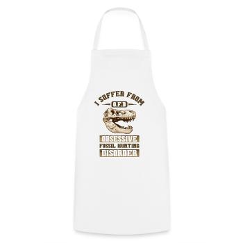 Fossil Hunting Disorder Paleontologist Fossils - Cooking Apron - white - Front - AI Model Male 185 dark (185cm)