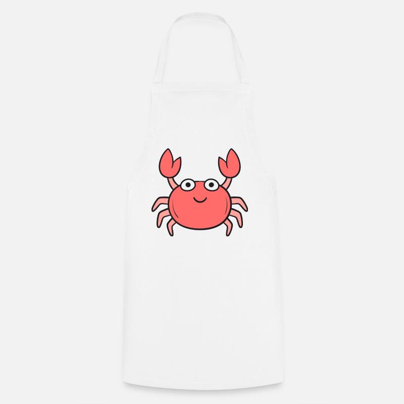 Crabe crabe - Tablier de cuisine - blanc
