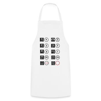 Elevator Technician Elevator Mechanic Elevator - Cooking Apron - white - Front - AI Model Male 185 dark (185cm)