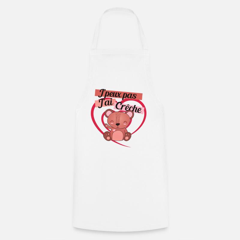j ai creche - Tablier de cuisine - blanc