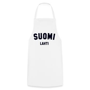 LAHTI Soumi Finland Finnland - Cooking Apron - white - Front - AI Model Male 185 dark (185cm)