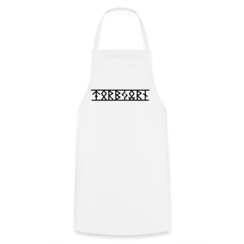 Torbjörn - Cooking Apron - white - Front - AI Model Male 185 dark (185cm)