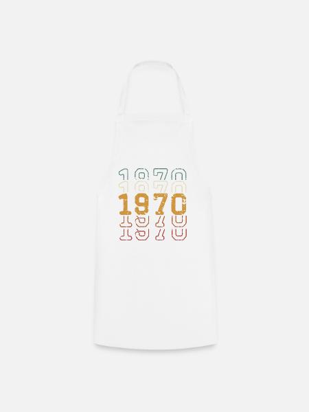 1970 - Kochschürze - Weiß
