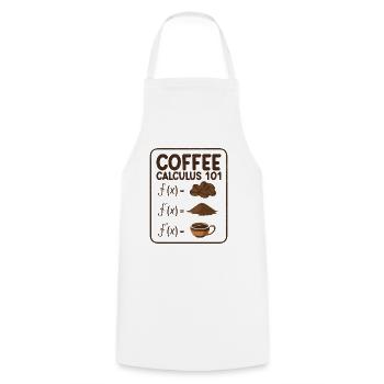 Math Calculus Coffee Mathematics Coffee Enthusiast - Cooking Apron - white - Front - AI Model Male 185 dark (185cm)