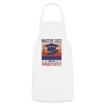 Vintage Master Studium Endlich Freigetestet Shirt - Kochschürze - Weiß - Vorne - AI Model Male 185 dark (185cm)