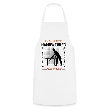 Handwerker Handwerk Beruf Ausbildung Geschenk - Kochschürze - Weiß - Vorne - AI Model Male 185 dark (185cm)