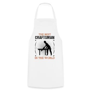 Handwerker Handwerk Beruf Ausbildung Geschenk - Kochschürze - Weiß - Vorne - AI Model Male 185 dark (185cm)