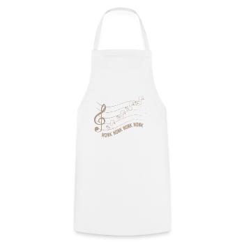 Goose Music Bird Musician Goose Lover - Cooking Apron - white - Front - AI Model Male 185 dark (185cm)