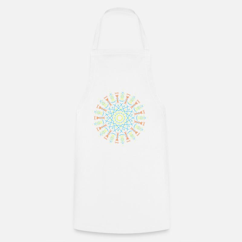 Mandala - Cooking Apron - white