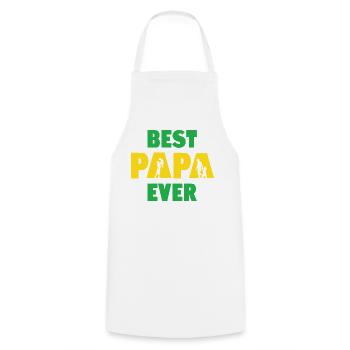 Best Papa Ever - Cooking Apron - white - Front - AI Model Male 185 dark (185cm)
