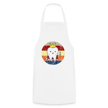 Dentist Dental Assistant Toothbrush I Gift - Cooking Apron - white - Front - AI Model Male 185 dark (185cm)
