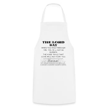 Bible Verse - Cooking Apron - white - Front - AI Model Male 185 dark (185cm)