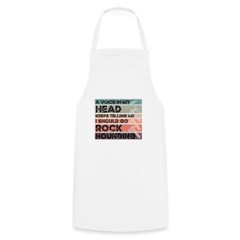 Géologie Rockhounder Vintages Rockhounding - Tablier de cuisine - blanc - Devant - AI Model Male 185 dark (185cm)