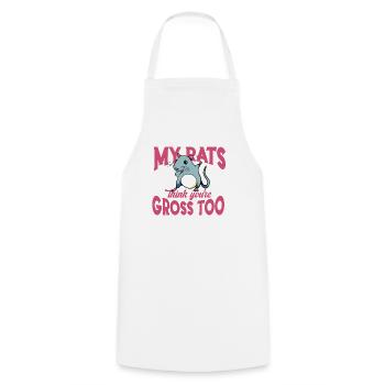 Rat Rongeur Animal de compagnie Propriétaires de rats Rat domestique Rat domestique - Tablier de cuisine - blanc - Devant - AI Model Male 185 dark (185cm)
