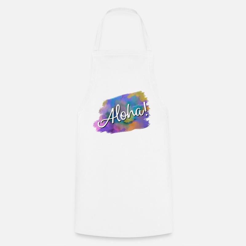 Aloha! - Tablier de cuisine - blanc