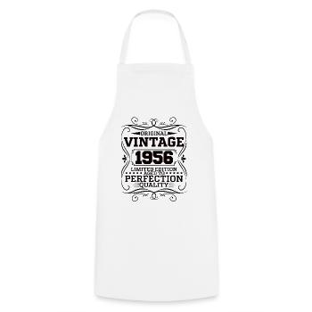 Vintage 1956 Édition Limitée Originale - Tablier de cuisine - blanc - Devant - AI Model Male 185 dark (185cm)