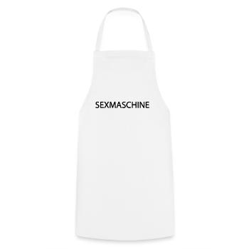 Mallorca Sexmaschine Schriftzug - Kochschürze - Weiß - Vorne - AI Model Male 185 dark (185cm)