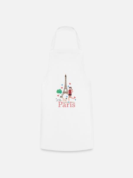 Paris - Kochschürze - Weiß