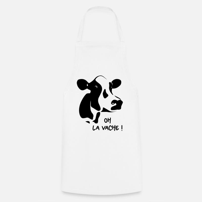 Oh La Vache - Tablier de cuisine - blanc