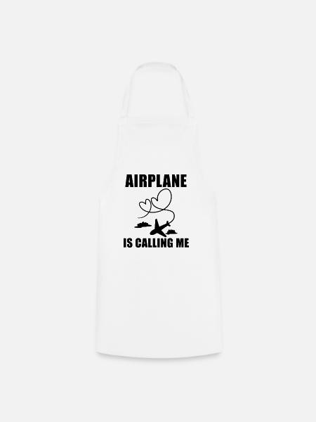 Flugzeug Pilot Spruch Geschenk - Kochschürze - Weiß