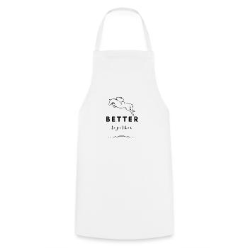 Better together - Pferdeliebhaber - Kochschürze - Weiß - Vorne - AI Model Male 185 dark (185cm)