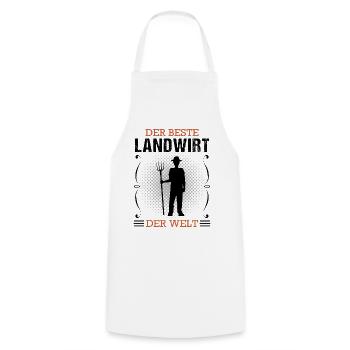 Landwirt Bauer Beruf Landwirtschaft Geschenk - Kochschürze - Weiß - Vorne - AI Model Male 185 dark (185cm)