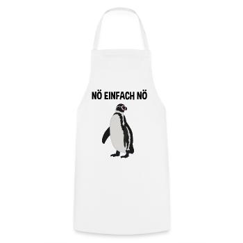 Pinguin Nö Einfach Nö Lustiger Spruch Geschenk - Kochschürze - Weiß - Vorne - AI Model Male 185 dark (185cm)