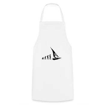 Evolution Windsurfing Windsurfer Windsurfen Hobby - Cooking Apron - white - Front - AI Model Male 185 dark (185cm)