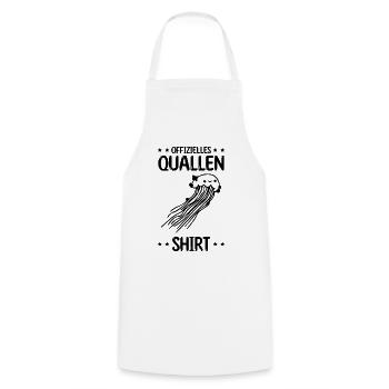 Offizielles Quallen Shirt Jellyfish Qualle Quallen - Kochschürze - Weiß - Vorne - AI Model Male 185 dark (185cm)