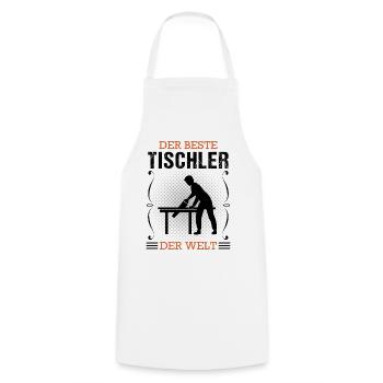 Tischler Beruf Schreiner Handwerker Geschenk - Kochschürze - Weiß - Vorne - AI Model Male 185 dark (185cm)