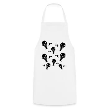 Compost Worms Nice Worm Farmer Funnier - Cooking Apron - white - Front - AI Model Male 185 dark (185cm)