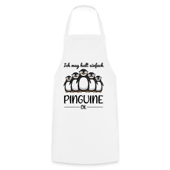 Pinguin Liebhaber Spruch Lustiges Geschenk - Kochschürze - Weiß - Vorne - AI Model Male 185 dark (185cm)