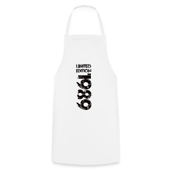 Édition limitée 1989 - Tablier de cuisine - blanc - Devant - AI Model Male 185 dark (185cm)