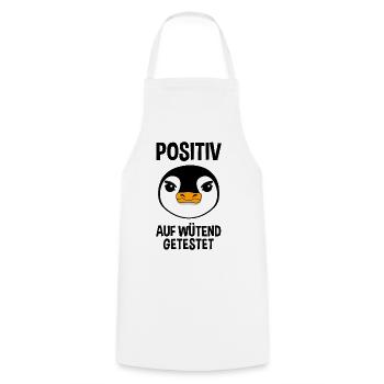 Wütender Pinguin Lustiger Spruch Geschenk - Kochschürze - Weiß - Vorne - AI Model Male 185 dark (185cm)
