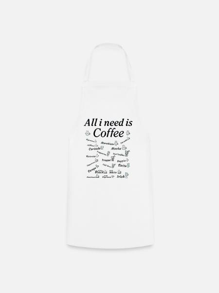 Kaffee Sammlung Kaffeetrinker Kaffeeliebhaber - Kochschürze - Weiß