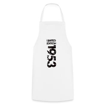 Édition limitée 1953 - Tablier de cuisine - blanc - Devant - AI Model Male 185 dark (185cm)