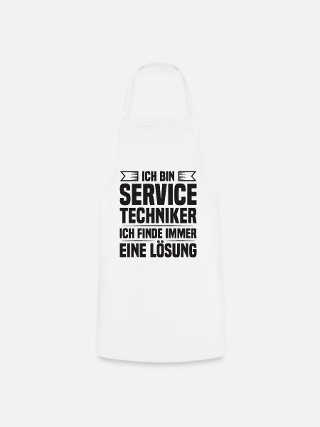 Servicetechniker Support Lösung Spruch Service - Kochschürze - Weiß