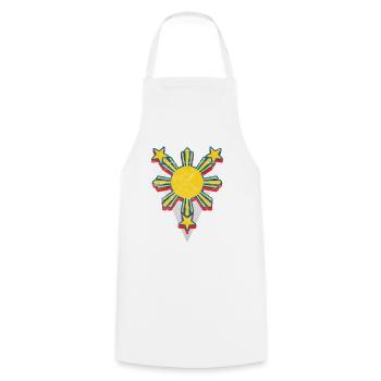 Philippines Filipino Flag Sun Pride I Gift - Cooking Apron - white - Front - AI Model Male 185 dark (185cm)