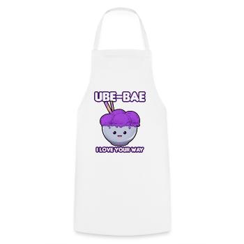 Philippinen Filipino Ube Nachtisch I Geschenk - Kochschürze - Weiß - Vorne - AI Model Male 185 dark (185cm)