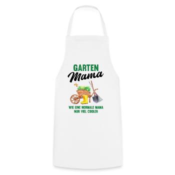 Garten Mama Lustiger Spruch Geschenk Damen - Kochschürze - Weiß - Vorne - AI Model Male 185 dark (185cm)