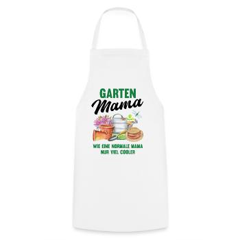Garten Mama Lustiger Spruch Geschenk Damen - Kochschürze - Weiß - Vorne - AI Model Male 185 dark (185cm)